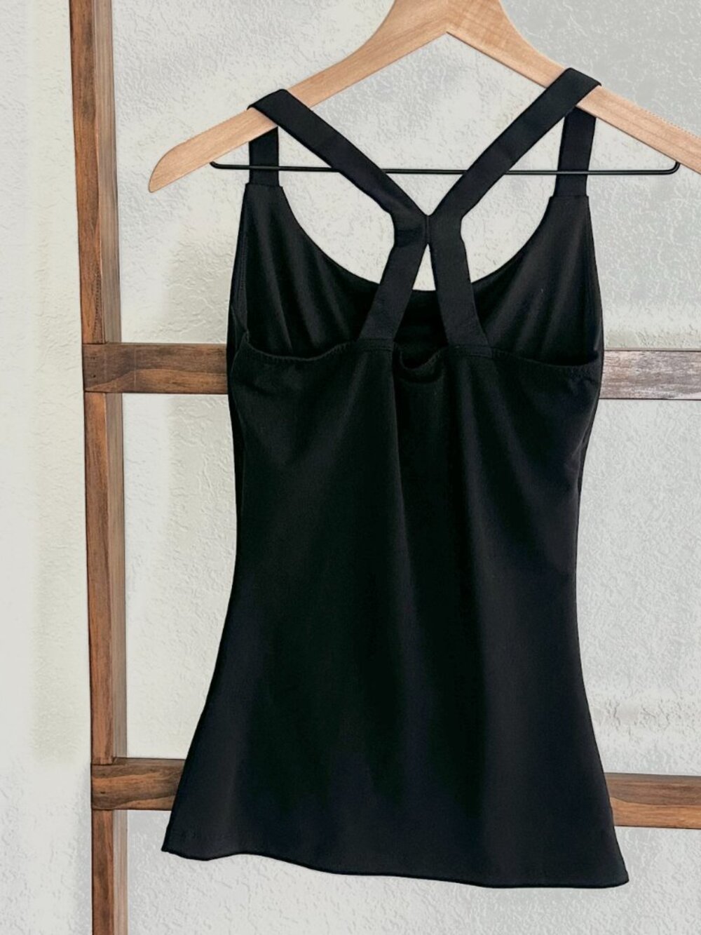Spanx Black Cross Back Tank Soft Compression Size M - Picture 6 of 10